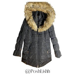 Luxury Faux-Fur Trim Puffer Coat - Laundry by Shelli Segal